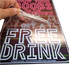 Show Your Boobs to the Bartender – Funny Bartender Metal Tin Signs (8″ x 12″)