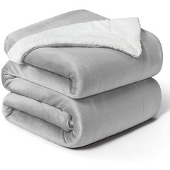 Sherpa Fleece Blanket Twin Size 60″ x 80″ Super Soft Reversible Sofa Bed Throws