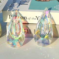 120mm Crystal Suncatcher 2 Pack Large Prism Sun Catchers Windows Hanging Orname