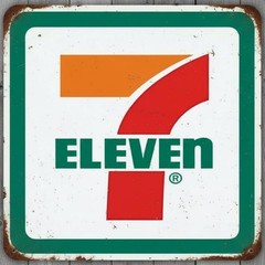 7 Eleven Store 12 x 12 Square Vintage Novelty Metal Sign Made In USA New!