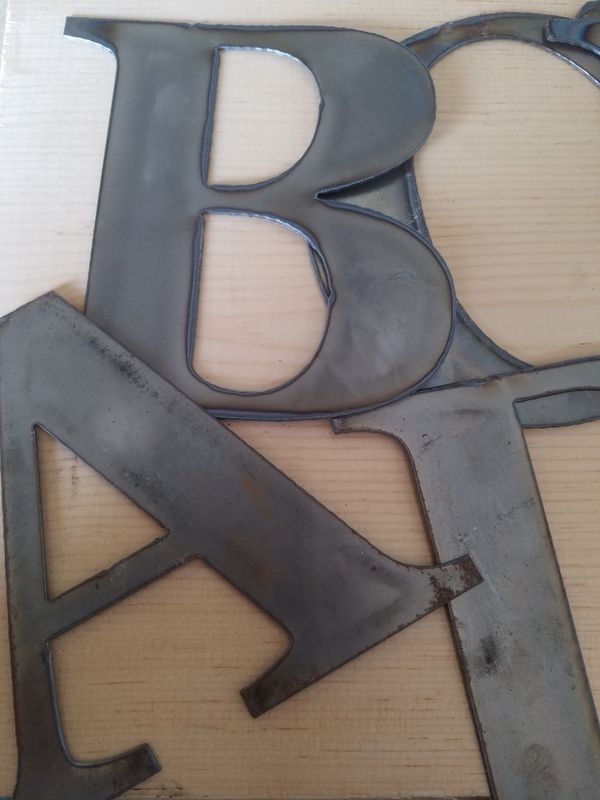 15” Tall Metal Letters A-Z and Numbers 0-9 FREE SHIPPING