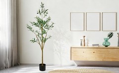 5FT Tall Faux Realistic Olive Trees Artificial Olive Tree For Indoor Home Decor
