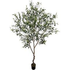 Realistic Artificial Olive Tree Indoor Plant Easy Care Decoration 1789 Leaves US
