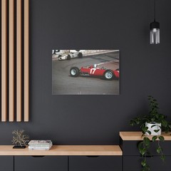 ART CANVAS PRINT-LORENZO BANDINI-RICHIE GINTHER 1965 F1 MONACO #019
