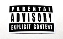 WARNING LABEL – Logo Die Cut Sticker Decal Music Band Rap Metal Lyrics