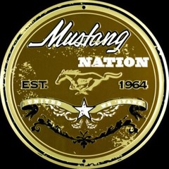 Mustang Nation EST 1964 12″ Embossed Circle Round Metal Sign Shop Garage Mancave