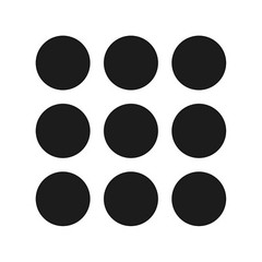 9 Dot Spot Circle Vinyl Decal Car Laptop Round Sticker Set of 9