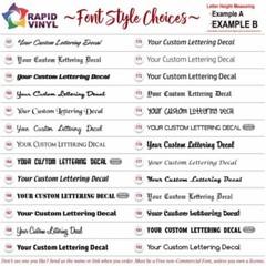 Custom Vinyl Lettering Outdoor Decal Car Truck Boat RV Door Window Glass Sticky