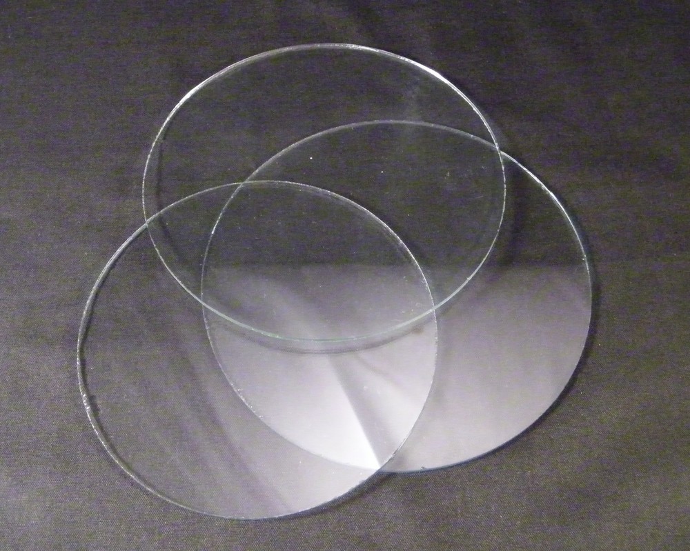 CLOCK FACE GLASS / ROUND FLAT CLOCK GLASS / REPLACEMENT CLOCK GLASS