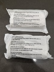 2 PLASTER CLOTH ROLLS NONE TOXIC MODEL TRAIN LAYOUT DIORAMA MATERIAL 8″ X 45′