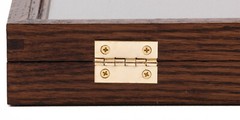 Two Timbers Small Display Case Walnut Finish 2″x10″x12″ Knife Arrowhead Pins