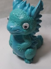 Cute Baby Dragon Figurine Statuette Mythical Fantasy Unique Google Eyed