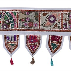 Ethnic Cotton Door Hanging Toran Bohemian Patchwork Embroidered Home Decor