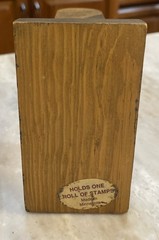Hand Made In Minnesota Wooden Mailbox Stamp Roll Dispenser Folk Art Vintage Used