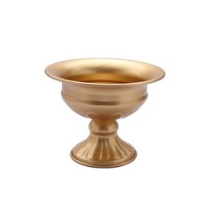 2 Gold 4 in Mini Compote VASES Wine Goblet Style Flower Pedestals Pots Events