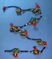 Handmade Indian Ethnic Garland / Door Hanging with Bell & Birds – 38″ long