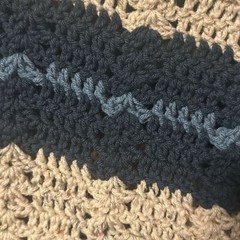 Handmade Afghan Hand Crocheted Blanket NEW Size 78in x 56in Multicolored Throw