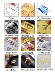 50/100/150/200 Custom Logo Die Cut White Vinyl Stickers Personalized Waterproof