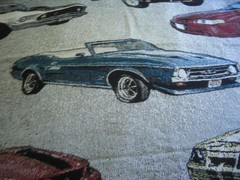 Mill Street Ford Logo Mustang Woven Graphic Tapestry Throw Blanket – Multi-Color