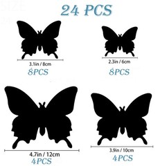 OPSEAM Butterfly Wall Decor 24/48 PCS, 3D Butterflies Stickers for Party Deco…