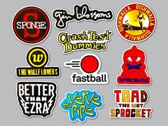90’s Alternative Vinyl Sticker Pack (Qty 10) SET 19 spacehog dishwalla sponge