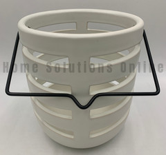 Pottery Barn Mason Hanging Cachepots Ivory Medium #S9027