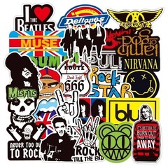 100PCS Rock Band Stickers Lot Punk Music Heavy Metal Bands Sticker Decal