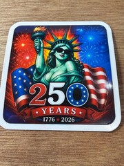 STICKER (BUY 2, GET 1 FREE) 250th Anniversary Of America Statue Liberty sexy USA