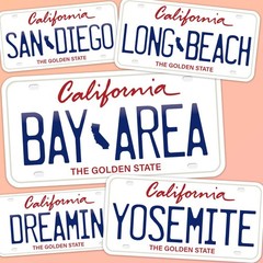 California License Plates – Choose from 30+ CA Cities & Sayings