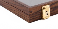Two Timbers Small Display Case Walnut Finish 2″x10″x12″ Knife Arrowhead Pins