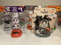 Lot Of 20 Halloween Solar Powered Dancing Bobblehead Figures New