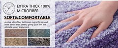 Bathroom Rugs Set 3 Piece, Extra Soft and Absorbent Bath Rugs, Machine Wash Dry