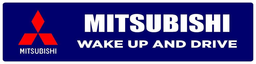 Mitsubish | Branded Premium Decorative Plastic Display Sign | 6″h x 24″w