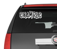 Custom Personalized Decal Vinyl Lettering Text Business Sign Calligraphy Script5