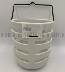 Pottery Barn Mason Hanging Cachepots Ivory Medium #S9027