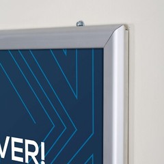 Portable Snap Poster Frame 1.25″ Aluminum Front Loading Wall Mount 40×60 Silver