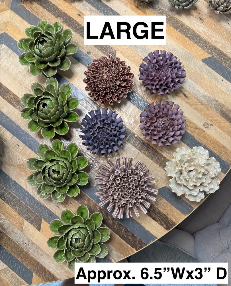Chive Ceramic Flowers (6.5″Wx3″T)