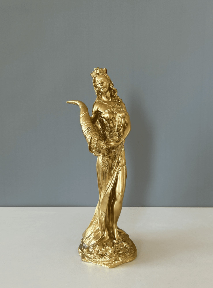 Fortuna Tyche Greek Goddess of Luck, 29 cm/11.5 in, Greek Statue, Bust Sculpture