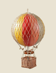 Hot Air Balloon Model Multicolor Rainbow Striped 8″ Hanging Ceiling Home Decor