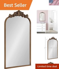 Traditional Gold Arch Mirror 19×31 – Stunning Wall Decor for Any Room