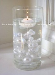 8oz/1lb Bulk Plastic Pearl Bead Centerpiece Vase Filler Wedding 10mm 18mm 30mm