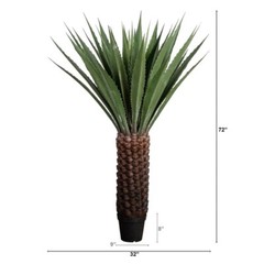 6’ Giant Grand Cactus Artificial Agave Plant UV (Indoor/Outdoor). Retail $499