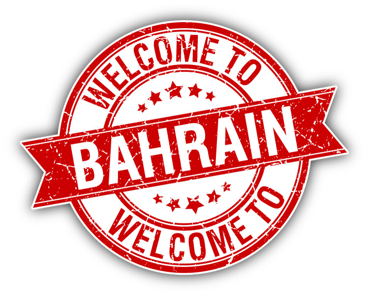 Welcome To Bahrain Grunge Rubber Stamp Car Bumper Sticker Decal