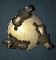 Three Elephants Home Decorative Brass Ornament. No Brand 4×4