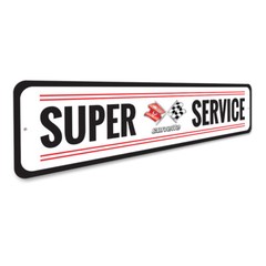 Chevy Corvette Super Service Metal Sign Chevrolet Automotive Car Man Cave Sports