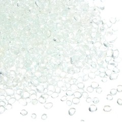450g/1lb 4-6mm Glass Stones Pebbles Decor for Vase Filler Aquarium Transparent