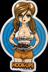 Hookups Die Cut Stickers 3″ Vertical Gloss Skateboard Water Bottle Laptop Etc