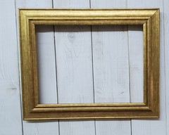 Gold 12×16 Handmade Open Frame for photographs, prints, picture Made in USA