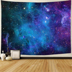 Galaxy Tapestry Blue Starry Sky Universe Space Tapestries Wall Hanging Mysteriou