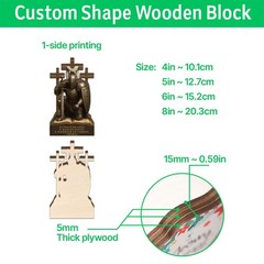 Personalized Black Besties Wooden Block, African American Sisters Plaque 2D FLAT